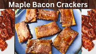 Easy Maple Bacon Crackers | The Perfect little Appetizer!!