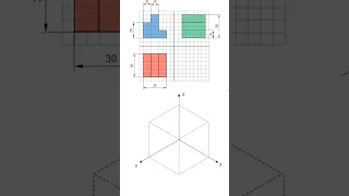 IZOMETRIČNA projekcija v 30 sekundah 🤩🤩 #technology #učenje #construction