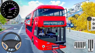 Real Double Decker Coach City Bus Driving  - Bus Simulator 23 #3 - Android Gameplay