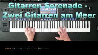 Gitarren Serenade / Zwei Gitarren am Meer - Franz Funk, Cover, titelbezogenem Style auf Genos.