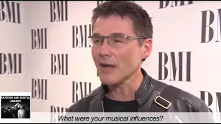 Morten Harket at the BMI awards on October 15th 2013 discussing his musical influences