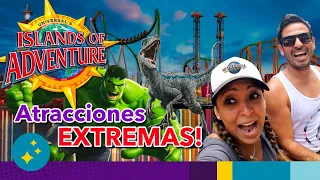 Así es el MEJOR PARQUE de ATRACCIONES EXTREMAS de Universal Orlando: ISLANDS OF ADVENTURE🔥