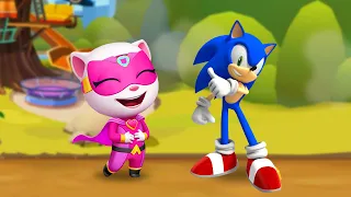 WINS FAILS NEW EPISODES! WHO IS THE BEST - TALKING ANGELA HERO vs SONIC THE HEDGEHOG? LITTLE MOVIES