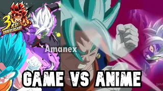 Vegito Blue Vs corrupted Zamasu! full fight! | Dragon Ball Legends |