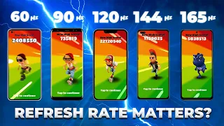 60Hz VS 120HZ VS 165Hz - The Truth about Higher Refresh Rate Smartphones!