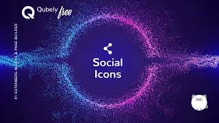 SOCIAL ICONS | Qubely WordPress Gutenberg Blocks & Pages Plugin