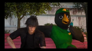 [FINAL FANTASY XV] Moogle Chocobo Carnival: Noctis scared of Kenny Crow