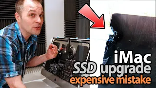 $1000 mistake! How to upgrade iMac SSD & Thermal Sensor 2017 A1419 hard drive replacement