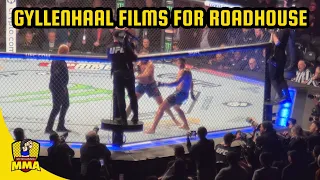 Jake Gyllenhaal filming fight scene for new movie ‘RoadHouse’ at UFC 285