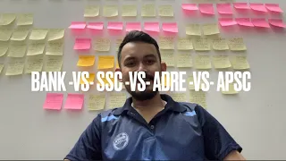 The Maha Analysis ~ Bank -Vs- SSC -Vs- ADRE -Vs- APSC~