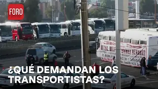 Transportistas bloquean zona de Ecatepec, en la México-Pachuca - Expreso de la Mañana