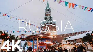 Russia 4K - Beautiful Scenery & Russian Songs • Relaxation Film