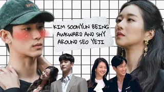 Kim Soohyun being awkward and shy around Seo Yeji - It's Okay To Not Be Okay Moment