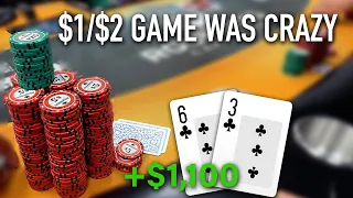 Check out the size of my STACK! WINNING w/low cards | Poker Vlog Ep4 #poker #holdem #gaming #vlog