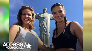 Watch Brazilian Model Adriana Lima Visit Rio's Christ The Redeemer Statue | Access Hollywood