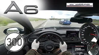 Audi A6 C7 3.0 BiTDI Competition TOP SPEED NO LIMIT AUTOBAHN GERMANY