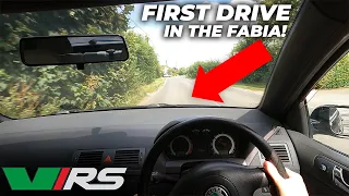 FIRST DRIVE IN MY STAGE 1 FABIA MK1 VRS!