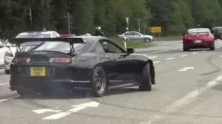 Supercar Action at the Nürburgring gas station!