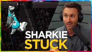 Sharkie stuck, delays Sharks game in 1999