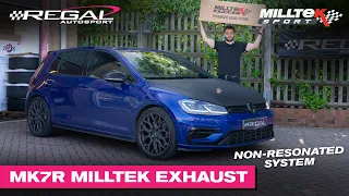 FITTING A VW MK7 GOLF R WITH MILLTEK SPORT EXHAUST [NON-RESONATED]