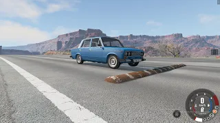 Лежачий полицейский, Что произойдет на большой скорости?   Cars vs Massive Speed Bumps –BeamNG.Drive