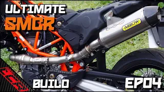 KTM 690 Tekmo Header / Arrow Exhaust Fitting & SOUND CHECK! | Ultimate 690 Build Series EP04