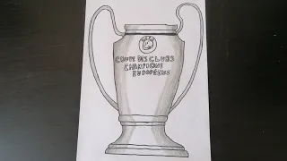 How to draw a Champions League Trophy