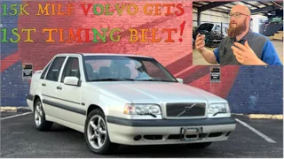 The Car Wizard does a timing belt service on our all original 1996 Volvo 850 Turbo Platinum with 15k
