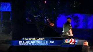 Seminole County carjacking prompts 2-county chase; Suspect in custody