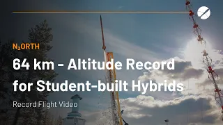 N₂ORTH Rocket | 64.4 km / 211,000 ft - Student Hybrid Rocket Altitude Record