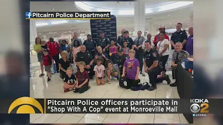 Pitcairn Police officers participate in 'Shop With a Cop' event at Monroeville Mall