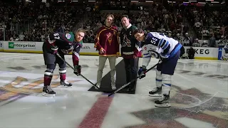 Shane Doan and son Josh drop 1st puck for Yotes at Mullett Arena