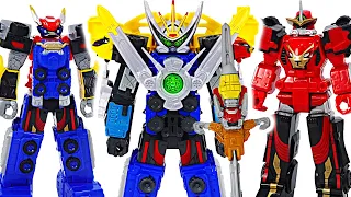 Power Rangers Beast Morphers Beast-X Ultrazord! Defeat giant dinosaur! | DuDuPopTOY