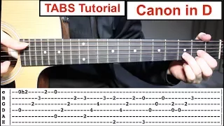Canon in D | Fingerstyle TABS Guitar Lesson (Tutorial) How to play Canon in D with Tabs