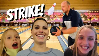 Family Bowling Night | 10 Year Old Gets First Strike Ever | The McNeel Family Vlog