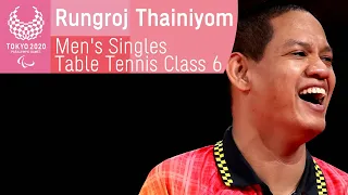 Rungroj Thainiyom Wins Bronze | Singles Table Tennis Class 6 Semi-Final | Tokyo 2020 Paralympics
