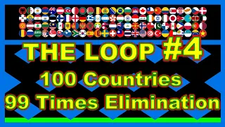 The Loop #4 100 countries 99 times elimination marble race | Marble Factory 2nd