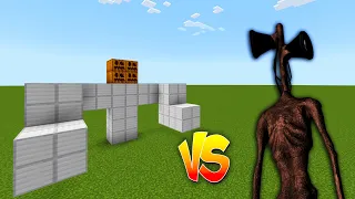 Huge Mega Iron Golem vs Siren Head in Minecraft