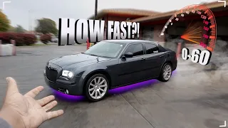 TESTING OUT THE 0-60 IN MY 2007 CHRYSLER 300C *ALMOST CRASHED*