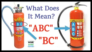 What Does It Mean on Fire Extinguisher "ABC","BC" || Class of Fire || Class ABC Fire | Class BC Fire