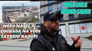 Beograd na vodi,deo završnih radova na novoj ulici prema Ložionici i Gazeli,direktno