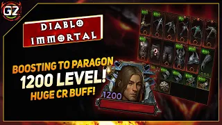 Boosting to Paragon 1200 & Huge CR UPGRADE | Diablo Immortal