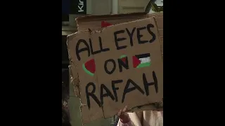 Demonstration in support of Palestine at France's Sorbonne University
