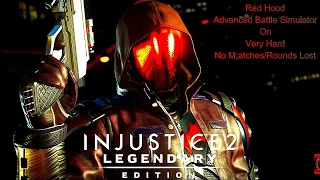 Injustice 2 - Red Hood Advanced Battle Simulator On Very Hard No Matches Lost/Rounds Lost