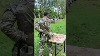 Shooting from a Mosin rifle caliber 7.62x54R with one hand.Стрельба из винтовки Мосина #маратсутаев