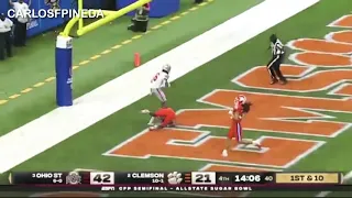 Justin Fields goes deep to Jameson Williams Ohio State vs Clemson