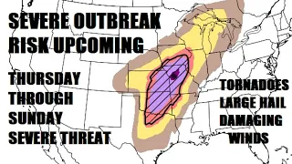 Multi day severe outbreak is possible! Strong tornadoes & very large hail risk.. Latest info!