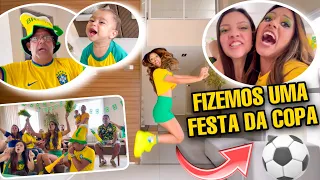 UM DIA INTEIRO NA COPA DO MUNDO COMIGO!!!! 😱🇧🇷 *MOSTREI TUDO E DEI UMA FESTA*