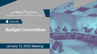 Budget Committee - Recorded January 13, 2022