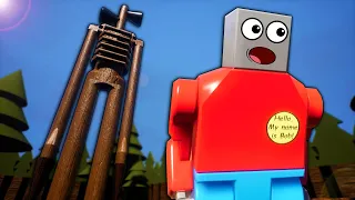 Escaping Siren Head in the Lego City Forest in Brick Rigs Gameplay!